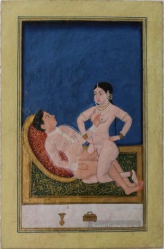  Kal Kunst - Asanas von einem Kalpa Sutra oder Koka Shastra Manuskript sexy